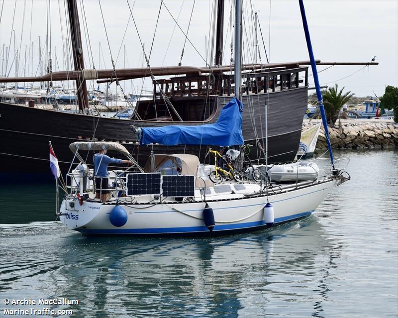 bliss (Sailing vessel) - IMO , MMSI 244770253, Call Sign PI4985 under the flag of Netherlands