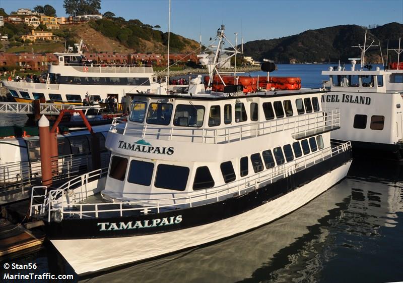 tamalpais (Passenger ship) - IMO , MMSI 367448870, Call Sign WDF4177 under the flag of United States (USA)