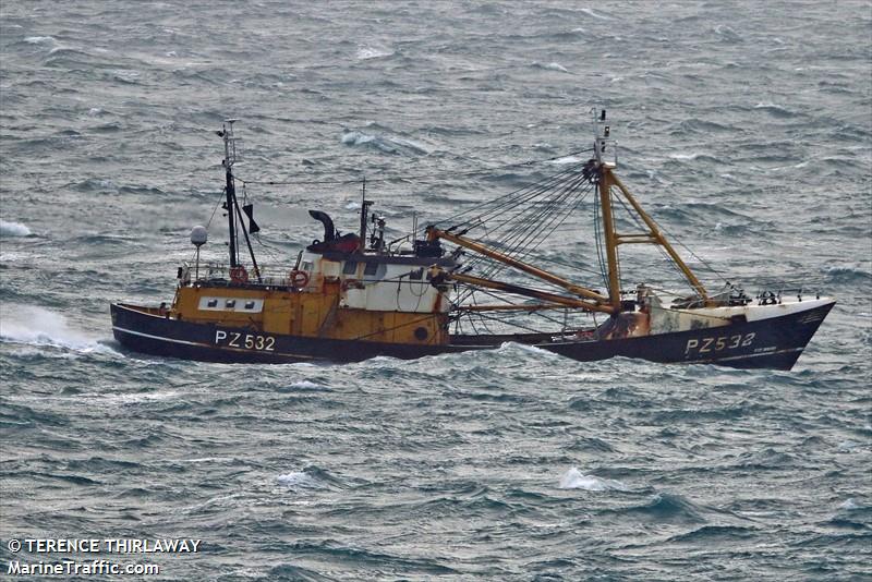 fv billyrowney pz532 (Fishing vessel) - IMO , MMSI 232005850, Call Sign MGMS9 under the flag of United Kingdom (UK)