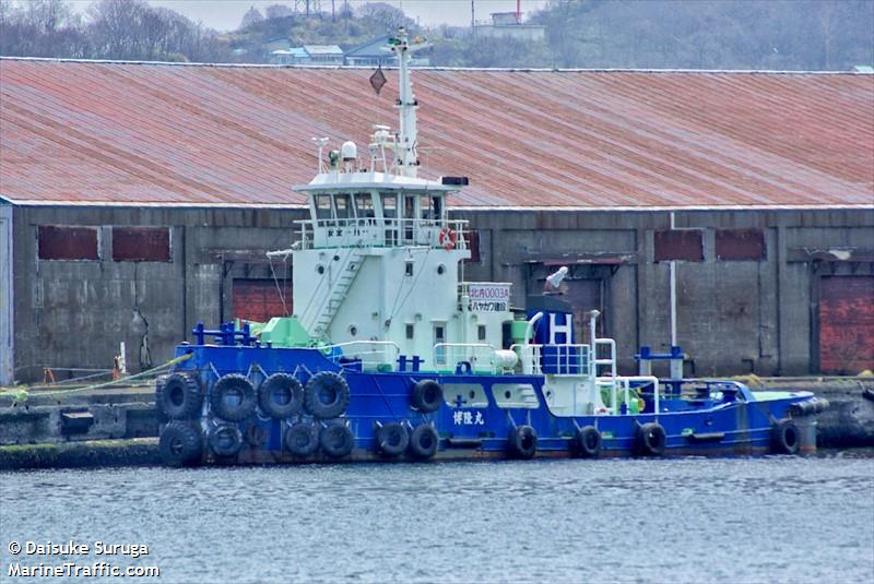 hakuryuumaru (Tug) - IMO , MMSI 431501718, Call Sign JL6686 under the flag of Japan