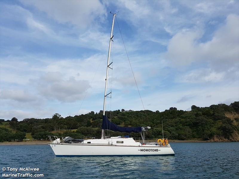 monotone (Sailing vessel) - IMO , MMSI 512008031, Call Sign ZMZ5251 under the flag of New Zealand