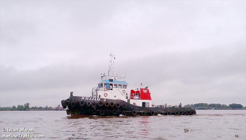 tb william 3 (Towing vessel) - IMO , MMSI 525300322, Call Sign YDB4652 under the flag of Indonesia