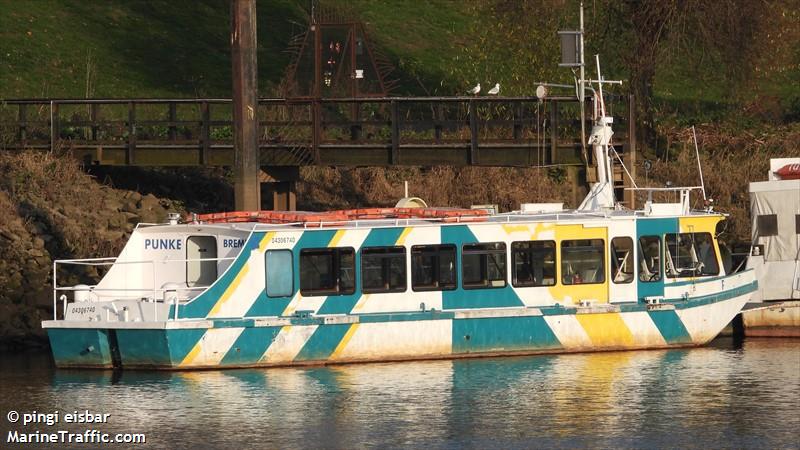 punke (Passenger ship) - IMO , MMSI 211772070, Call Sign DC9344 under the flag of Germany