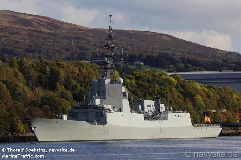 espnavy ship f105 (Military ops) - IMO , MMSI 225920870, Call Sign EBDE under the flag of Spain