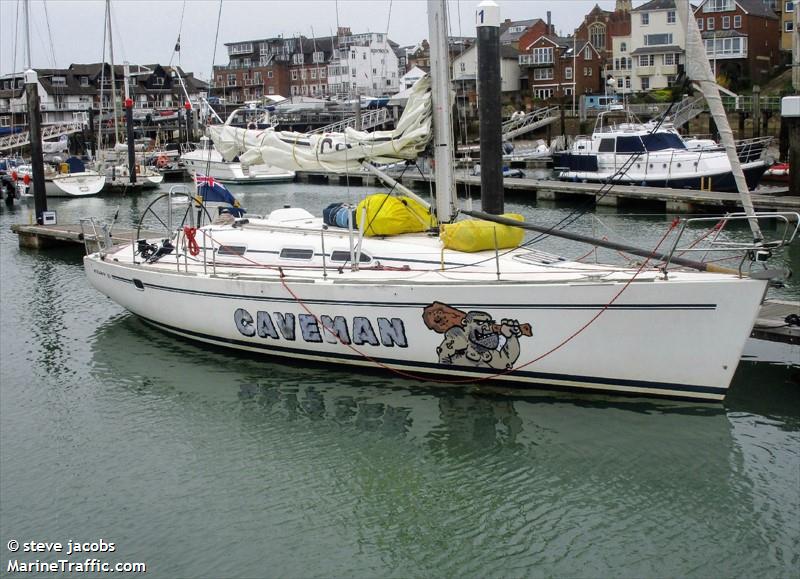 caveman (Sailing vessel) - IMO , MMSI 235062531, Call Sign 2ASD9 under the flag of United Kingdom (UK)