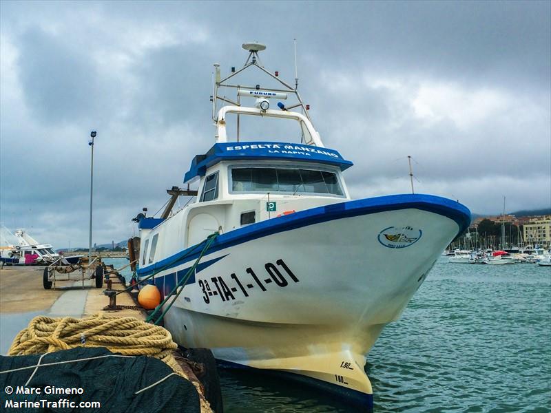 espelta manzano (Fishing vessel) - IMO , MMSI 224043850, Call Sign EA5514 under the flag of Spain