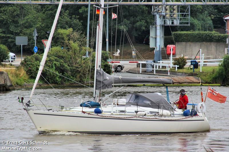 wandering star (Sailing vessel) - IMO , MMSI 232019806, Call Sign MNKS9 under the flag of United Kingdom (UK)