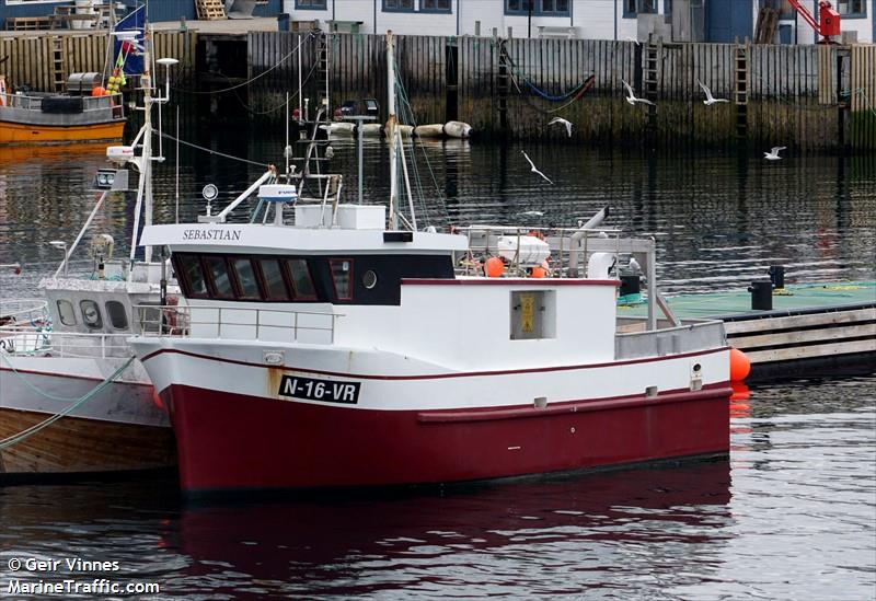 sebastian (Fishing vessel) - IMO , MMSI 257217240, Call Sign LK 9909 under the flag of Norway