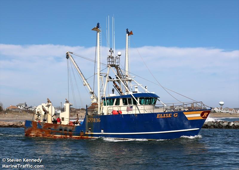 elise g (Fishing vessel) - IMO , MMSI 367402280 under the flag of United States (USA)