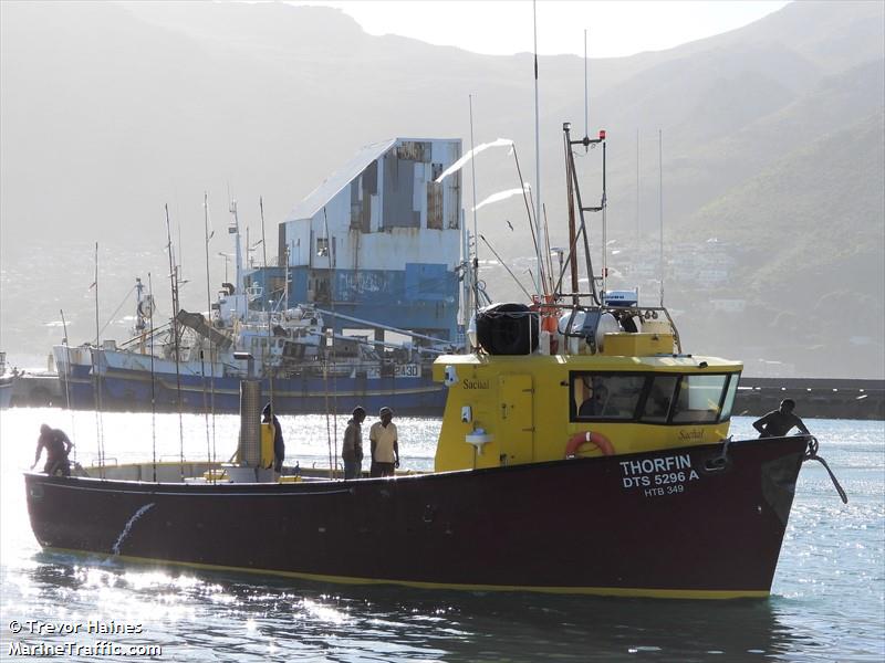 thorfin (Fishing vessel) - IMO , MMSI 601899900, Call Sign ZR8975 under the flag of South Africa