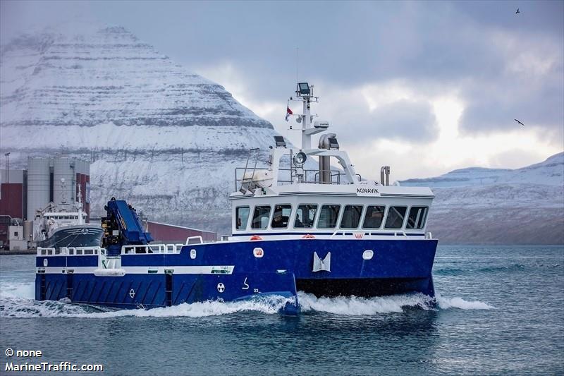 agnavik (Dredging or UW ops) - IMO , MMSI 231853000, Call Sign OW2051 under the flag of Faeroe Islands