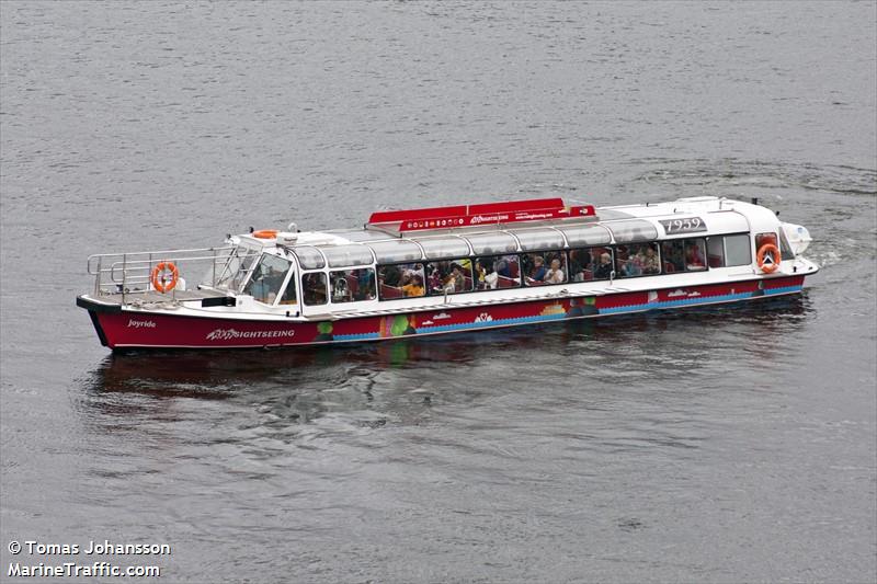 joyride av stockholm (Passenger ship) - IMO , MMSI 265769080, Call Sign SFQO under the flag of Sweden