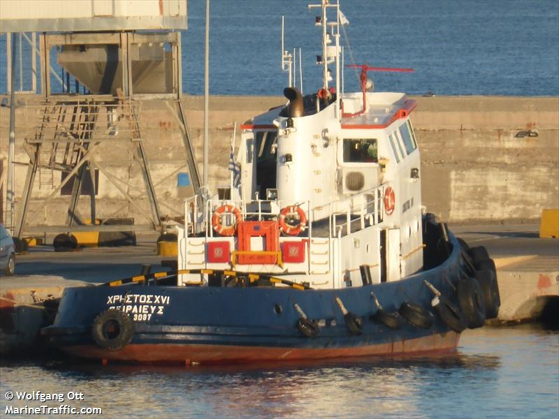 christos xvi (Tug) - IMO , MMSI 237147300 under the flag of Greece