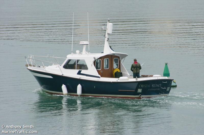 crystal silence (Pleasure craft) - IMO , MMSI 232029385 under the flag of United Kingdom (UK)