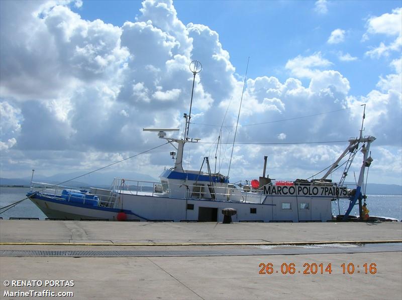 mb marco polo (Fishing vessel) - IMO , MMSI 247143890, Call Sign IKKY under the flag of Italy