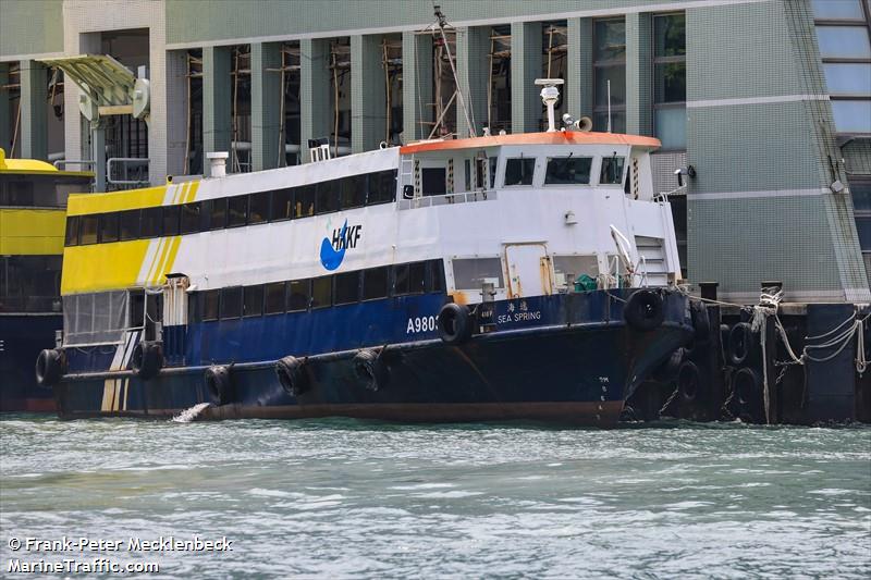 sea spring (Passenger ship) - IMO , MMSI 477995077, Call Sign VRS4277 under the flag of Hong Kong