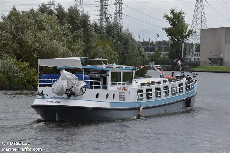 nanajesa (Pleasure craft) - IMO , MMSI 205547890, Call Sign OT5478 under the flag of Belgium