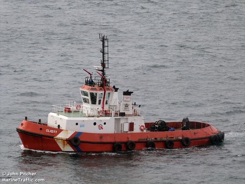 eliott (Tug) - IMO , MMSI 236111789, Call Sign ZDKR9 under the flag of Gibraltar