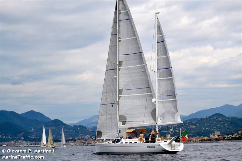 blues (Sailing vessel) - IMO , MMSI 247312500, Call Sign IR 9338 under the flag of Italy