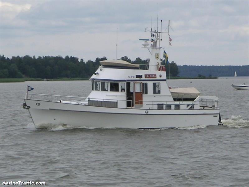 la rita (Pleasure craft) - IMO , MMSI 265625100, Call Sign SLFW under the flag of Sweden