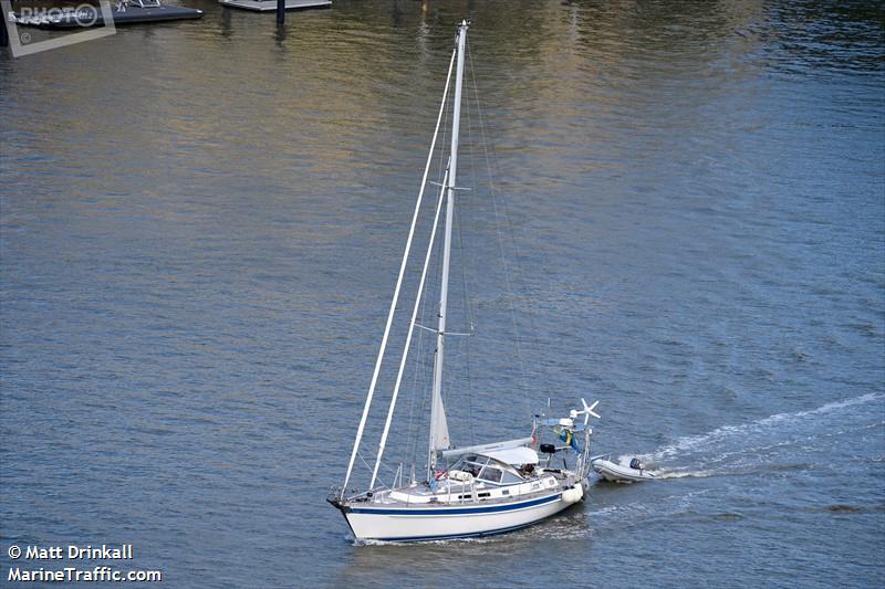 nadine (Sailing vessel) - IMO , MMSI 265794640, Call Sign SFPK under the flag of Sweden