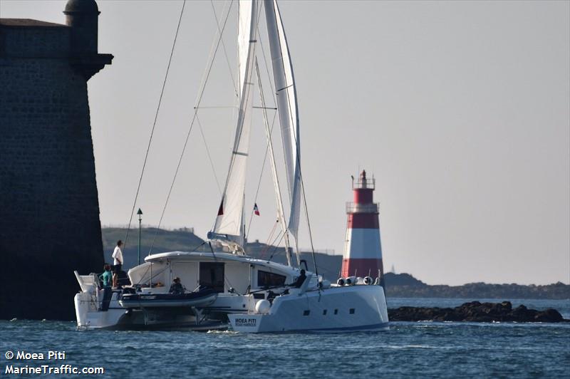 moea piti (Sailing vessel) - IMO , MMSI 378113231, Call Sign ZJL2286 under the flag of British Virgin Islands