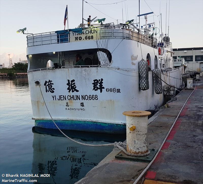 yih jenn chyuu no668 (Fishing vessel) - IMO , MMSI 416238900, Call Sign BH3402 under the flag of Taiwan