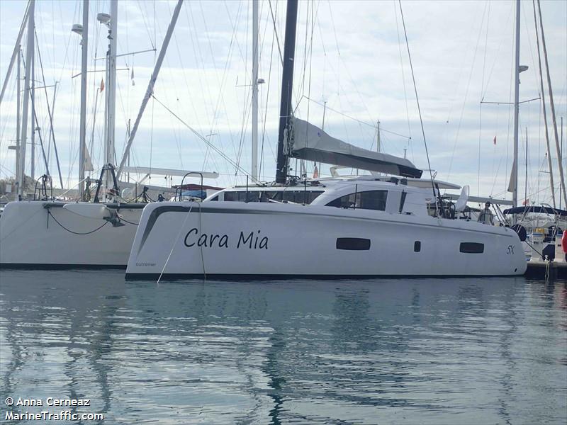 cara mia (Sailing vessel) - IMO , MMSI 503078610, Call Sign 862413 under the flag of Australia