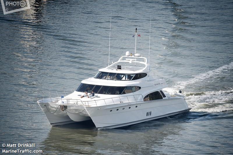 azure 2 (Pleasure craft) - IMO , MMSI 518100758, Call Sign E5U669 under the flag of Cook Islands