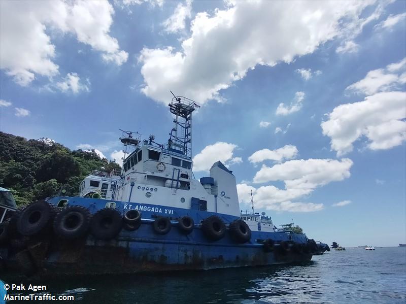 kt.anggada xvi (Tug) - IMO , MMSI 525000416, Call Sign YD7015 under the flag of Indonesia