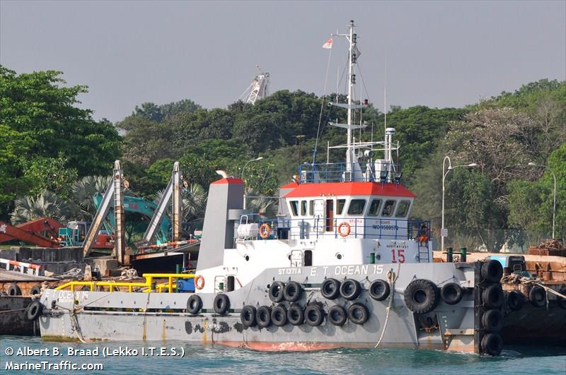 e.t. ocean 15 (Tug) - IMO , MMSI 563016250 under the flag of Singapore