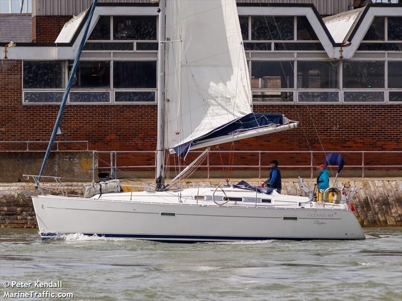 brown eyed girl (Sailing vessel) - IMO , MMSI 235062436, Call Sign 2ARU3 under the flag of United Kingdom (UK)