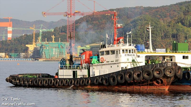 shin jung 601 (Tug) - IMO , MMSI 441078000, Call Sign 309 under the flag of Korea