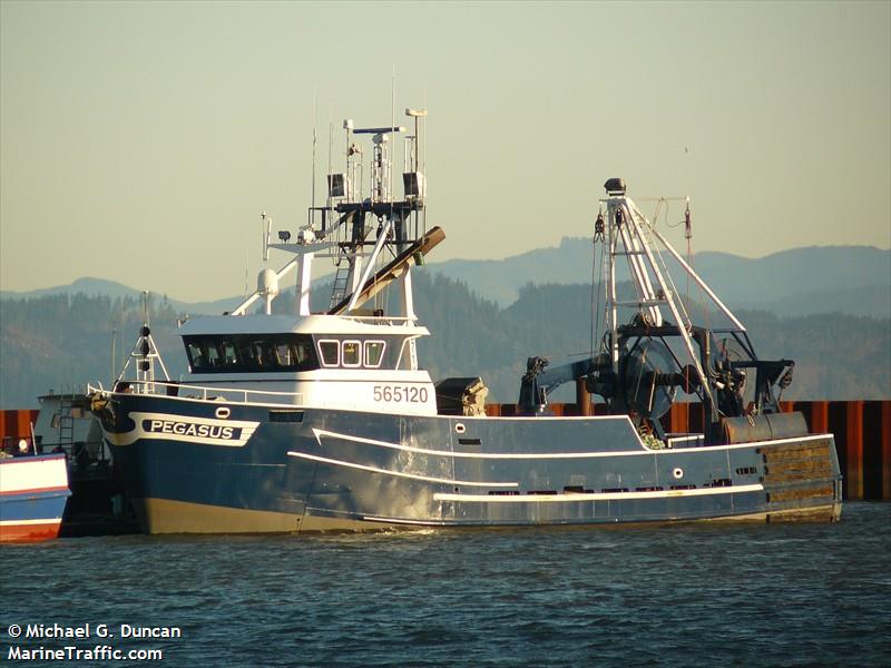 pegasus (Fishing Vessel) - IMO 7534646, MMSI 368572000, Call Sign WDJ9245 under the flag of United States (USA)