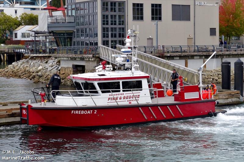 fireboat 2 (Local type) - IMO , MMSI 316023944, Call Sign CFA2755 under the flag of Canada