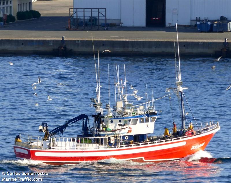 a tenencia (Fishing vessel) - IMO , MMSI 224003580, Call Sign EA3884 under the flag of Spain