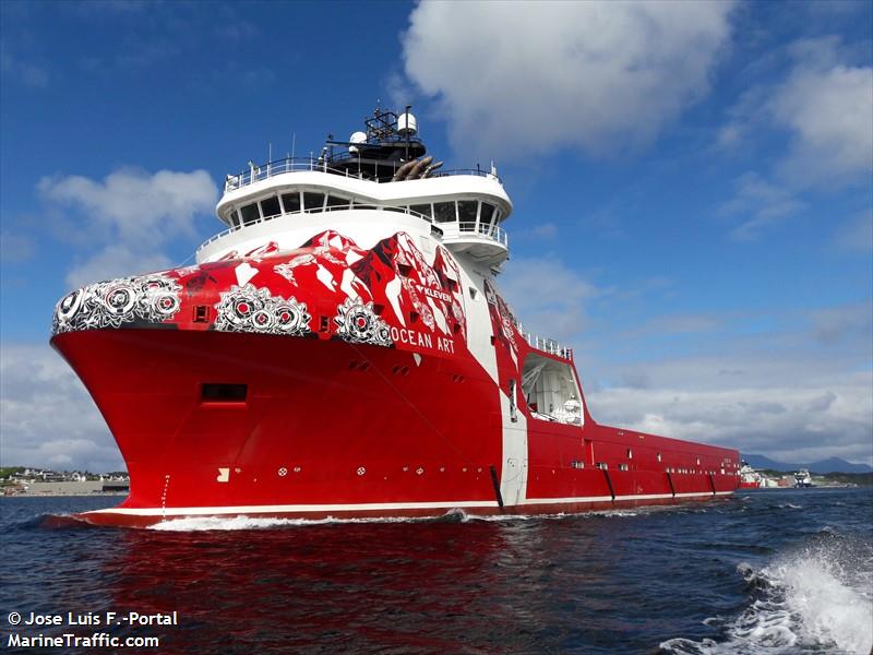 ocean art (Offshore Tug/Supply Ship) - IMO 9667253, MMSI 257574000, Call Sign LLXY under the flag of Norway