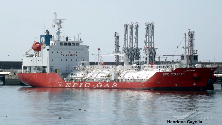 epic curacao (LPG Tanker) - IMO 9698288, MMSI 564702000, Call Sign 9V2515 under the flag of Singapore