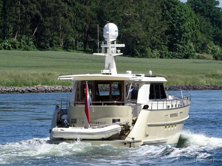 independence (Pleasure craft) - IMO , MMSI 244130852, Call Sign PD9084 under the flag of Netherlands