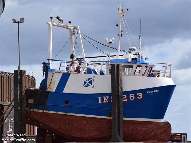 flourish ins253 (Fishing vessel) - IMO , MMSI 235019009, Call Sign MFGS3 under the flag of United Kingdom (UK)