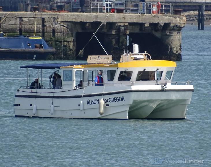 alison macgregor (Pleasure craft) - IMO , MMSI 235094556, Call Sign 2FVJ9 under the flag of United Kingdom (UK)