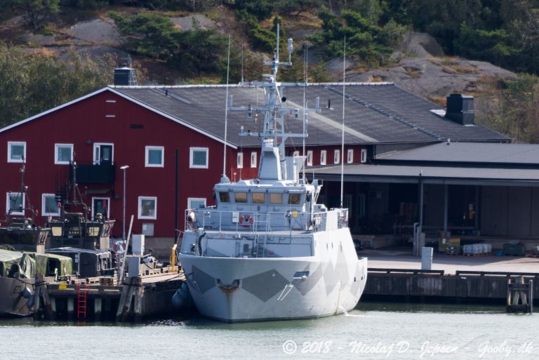 swedish warship 17 (Military ops) - IMO , MMSI 265500780, Call Sign SHBW under the flag of Sweden