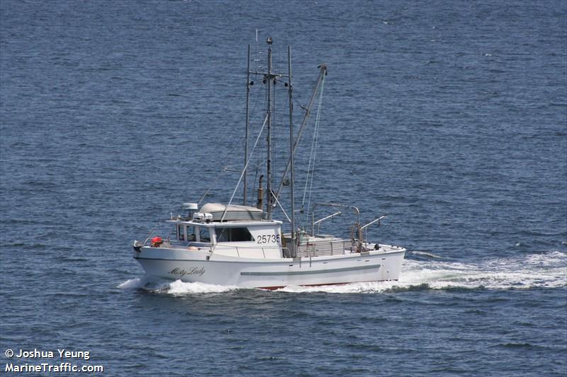 misty lady (Fishing vessel) - IMO , MMSI 316044902 under the flag of Canada