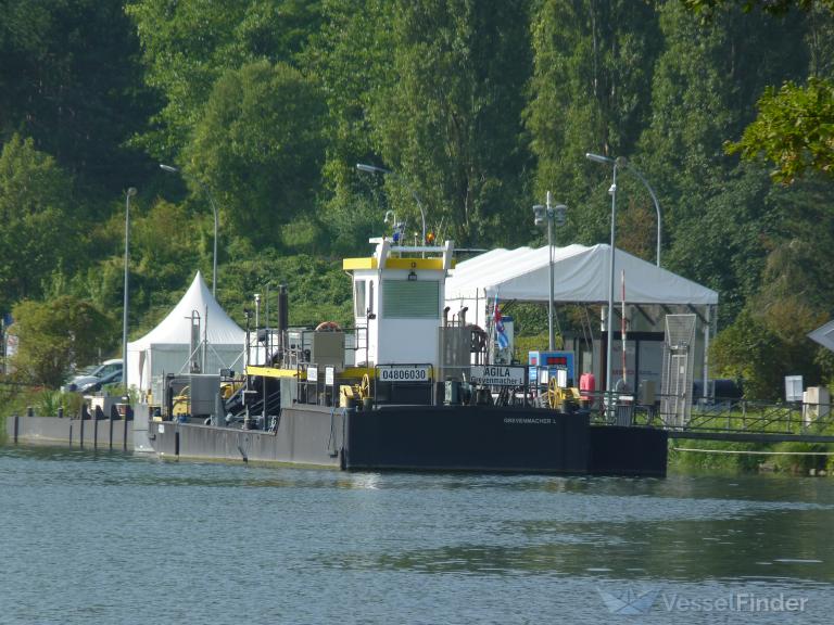 agila (Dredging or UW ops) - IMO , MMSI 253242422, Call Sign LX2422 under the flag of Luxembourg