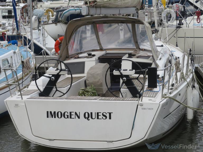 imogen quest (Sailing vessel) - IMO , MMSI 232023286, Call Sign MFRD9 under the flag of United Kingdom (UK)