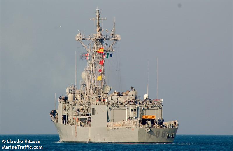 eunavfor warship (Other type) - IMO , MMSI 225301000, Call Sign EBFQ under the flag of Spain