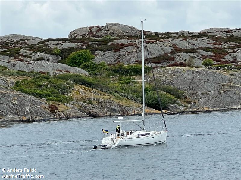 after sail (Pleasure craft) - IMO , MMSI 265833420, Call Sign SF 7825 under the flag of Sweden