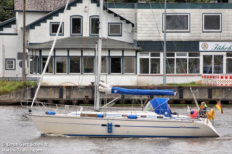 tuula (Sailing vessel) - IMO , MMSI 211100430, Call Sign DK3313 under the flag of Germany