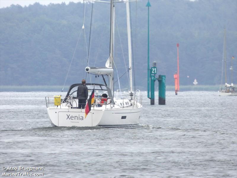 xenia (Sailing vessel) - IMO , MMSI 211811880, Call Sign DD2531 under the flag of Germany