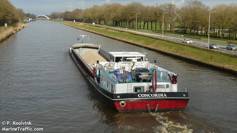 concordia (Cargo ship) - IMO , MMSI 244180822, Call Sign PF2712 under the flag of Netherlands